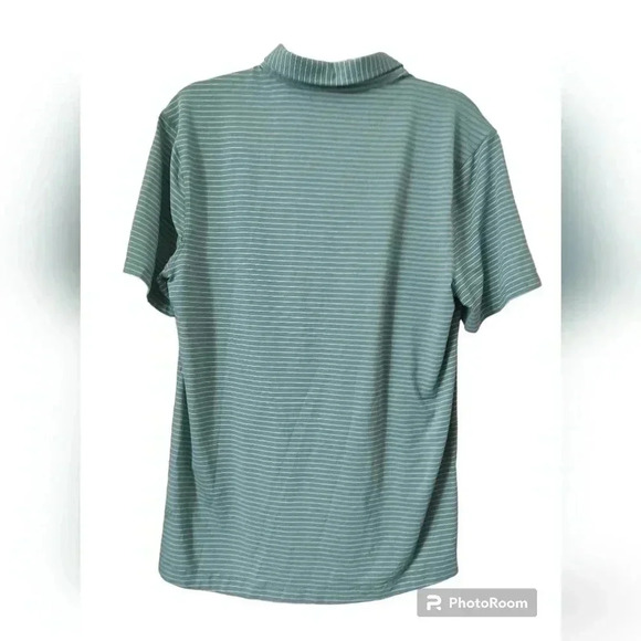 Lululemon Evolution Short Sleeve PoloAgile Stripe Tidewater Teal White Opal - Picture 6 of 7
